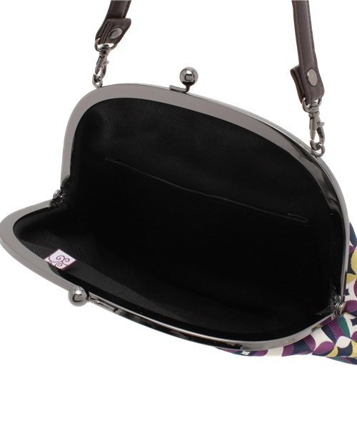 カヤ(カヤ)の「【カヤ】ジャガード7寸丸型がま口バッグ(ハンドバッグ・レディース・カラフル/梅/ホワイト系その他/ブラック系その他/マルチ・FREE)」の7枚目の写真