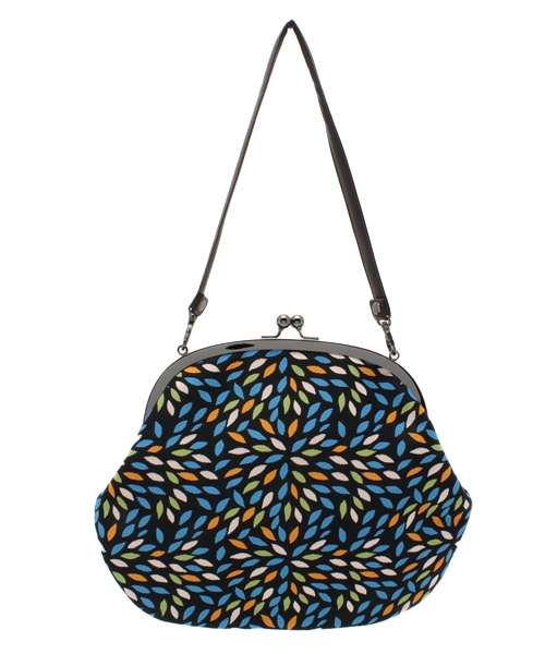 カヤ(カヤ)の「【カヤ】ジャガード7寸丸型がま口バッグ(ハンドバッグ・レディース・カラフル/梅/ホワイト系その他/ブラック系その他/マルチ・FREE)」の13枚目の写真