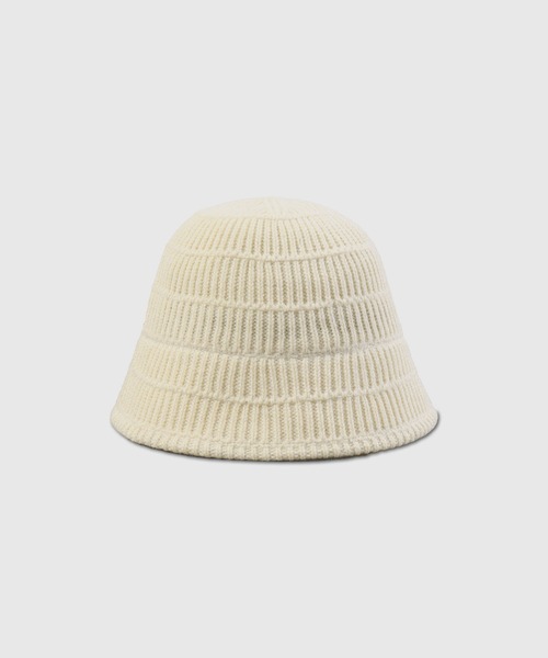 Sense of Grace（センスオブグレース）の「MOLN HAT リブ編みニットハット（ハット・レディース・ブラック/オリーブ/アイボリー/ベージュ/ブラウン・FREE）」の6枚目の写真