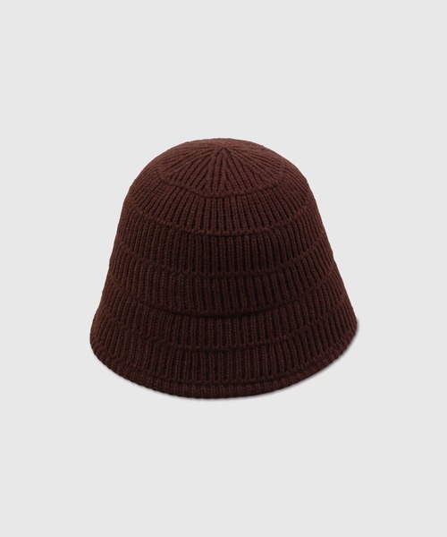 Sense of Grace（センスオブグレース）の「MOLN HAT リブ編みニットハット（ハット・レディース・ブラック/オリーブ/アイボリー/ベージュ/ブラウン・FREE）」の14枚目の写真