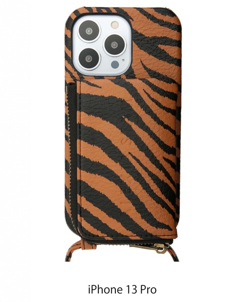 ALEXIA STAM（アリシアスタン）の「Fake Leather iPhone Case With Strap /フェイクレザーストラップショルダー（スマホグッズ・レディース・ゼブラ・A/B/C/D/E）」の4枚目の写真