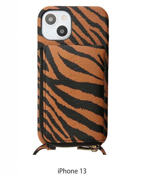 ALEXIA STAM（アリシアスタン）の「Fake Leather iPhone Case With Strap /フェイクレザーストラップショルダー（スマホグッズ・レディース・ゼブラ・A/B/C/D/E）」の5枚目の写真