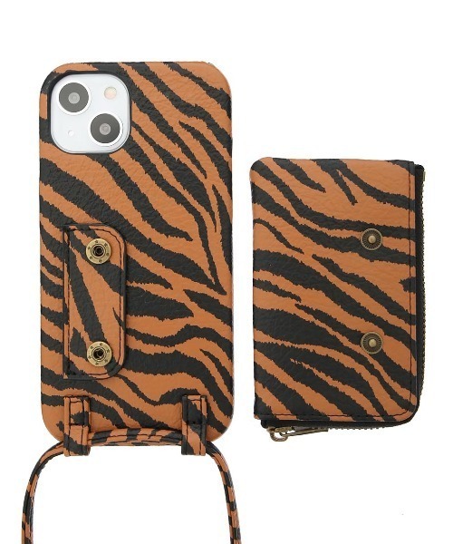 ALEXIA STAM（アリシアスタン）の「Fake Leather iPhone Case With Strap /フェイクレザーストラップショルダー（スマホグッズ・レディース・ゼブラ・A/B/C/D/E）」の12枚目の写真