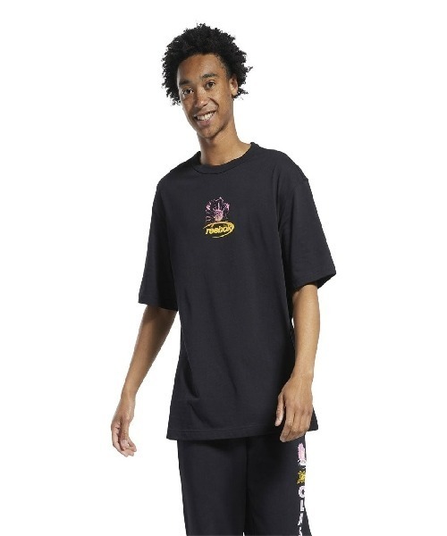 Reebok(リーボック)の「グラフィック Tシャツ / CL 90s BF TEE (black)(Tシャツ/カットソー・メンズ・ホワイト/ブラック・J/L/J/M/J/S/J/O)」の2枚目の写真