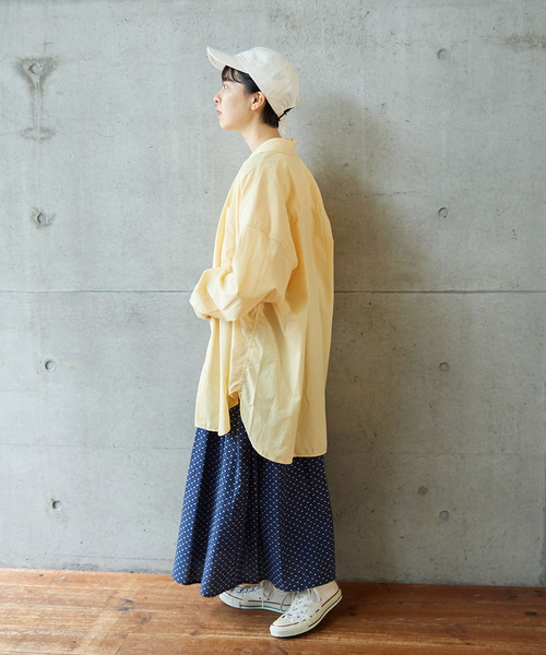 PAR ICI（パーリッシィ）の「リップストップ/チェック オーバーサイズボタンダウンシャツ（シャツ/ブラウス・レディース・パープル/イエロー/アイボリー・FREE）」の17枚目の写真