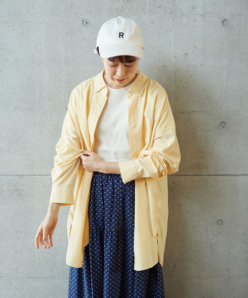 PAR ICI（パーリッシィ）の「リップストップ/チェック オーバーサイズボタンダウンシャツ（シャツ/ブラウス・レディース・パープル/イエロー/アイボリー・FREE）」の11枚目の写真