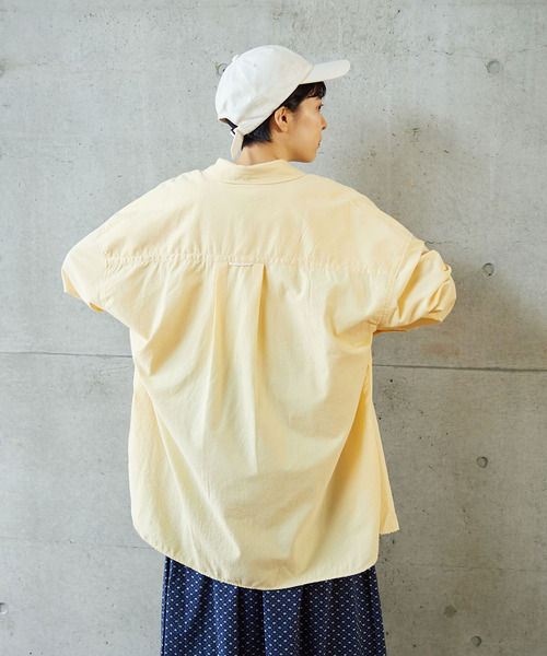 PAR ICI（パーリッシィ）の「リップストップ/チェック オーバーサイズボタンダウンシャツ（シャツ/ブラウス・レディース・パープル/イエロー/アイボリー・FREE）」の14枚目の写真