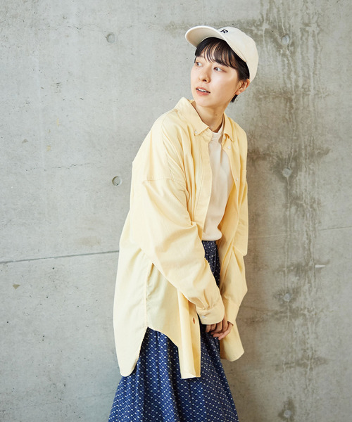 PAR ICI（パーリッシィ）の「リップストップ/チェック オーバーサイズボタンダウンシャツ（シャツ/ブラウス・レディース・パープル/イエロー/アイボリー・FREE）」の13枚目の写真