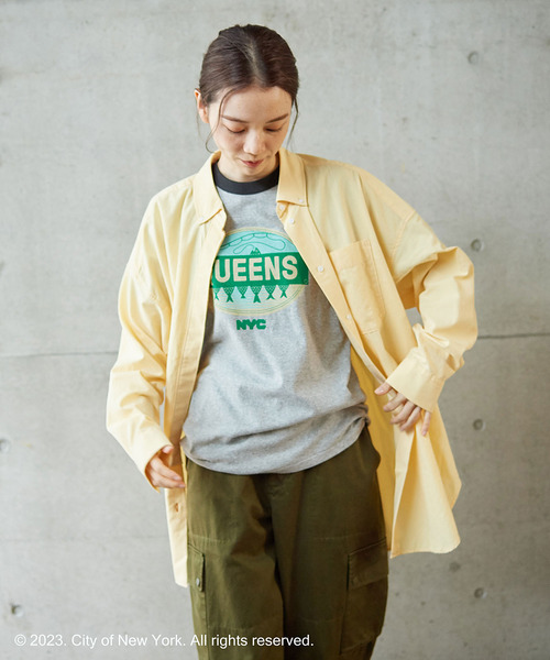 PAR ICI（パーリッシィ）の「リップストップ/チェック オーバーサイズボタンダウンシャツ（シャツ/ブラウス・レディース・パープル/イエロー/アイボリー・FREE）」の19枚目の写真