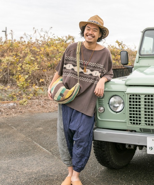 チャイハネ（チャイハネ）の「【チャイハネ】ネパール手織りコットンクレセントバッグ（ショルダーバッグ・メンズ・ホワイト/パープル/ホワイト×ブルー/イエロー系その他/レッド系その他/ブルー/ブルー系その他/グリーン/レッド/ダークブルー/グリーン系その他・FREE）」の12枚目の写真