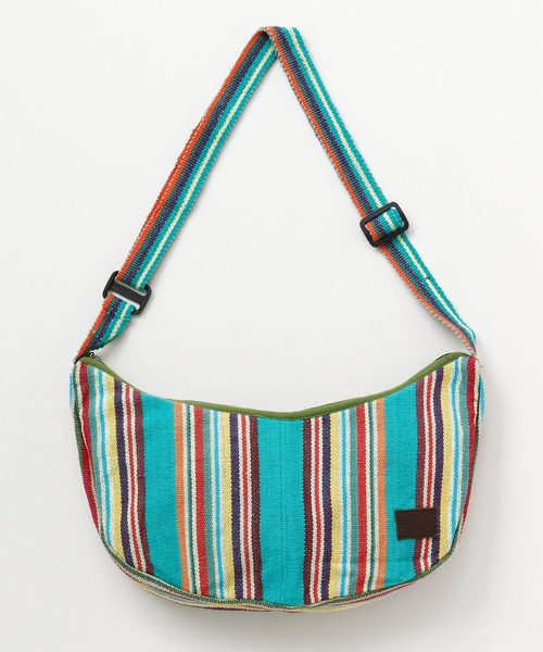 チャイハネ（チャイハネ）の「【チャイハネ】ネパール手織りコットンクレセントバッグ（ショルダーバッグ・メンズ・ホワイト/パープル/ホワイト×ブルー/イエロー系その他/レッド系その他/ブルー/ブルー系その他/グリーン/レッド/ダークブルー/グリーン系その他・FREE）」の20枚目の写真