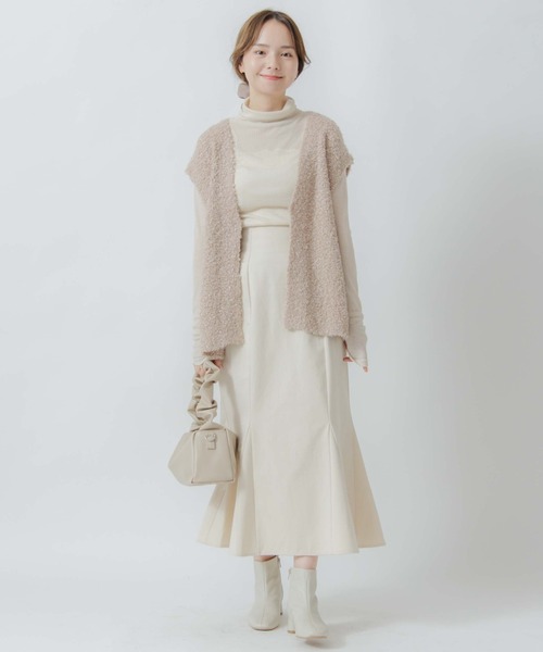 flower(フラワー)の「スウィーティーシープベスト(ベスト・レディース・アイボリー/ベージュ・FREE)」の19枚目の写真