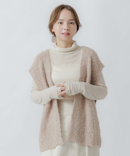 flower(フラワー)の「スウィーティーシープベスト(ベスト・レディース・アイボリー/ベージュ・FREE)」の22枚目の写真