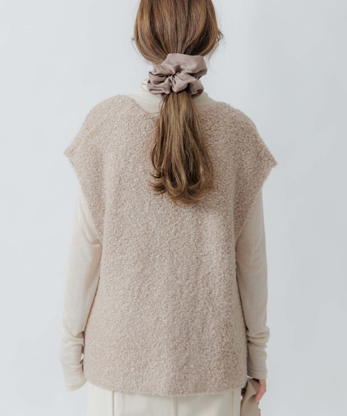 flower(フラワー)の「スウィーティーシープベスト(ベスト・レディース・アイボリー/ベージュ・FREE)」の6枚目の写真