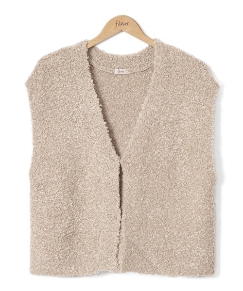 flower(フラワー)の「スウィーティーシープベスト(ベスト・レディース・アイボリー/ベージュ・FREE)」の7枚目の写真