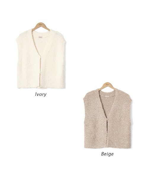 flower(フラワー)の「スウィーティーシープベスト(ベスト・レディース・アイボリー/ベージュ・FREE)」の17枚目の写真