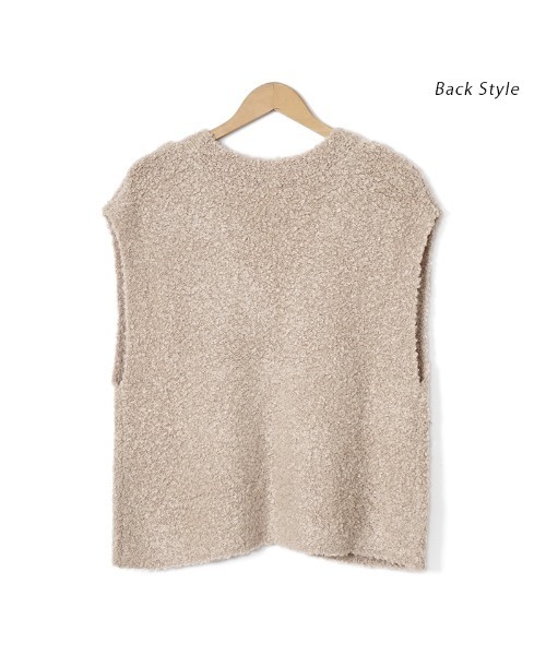 flower(フラワー)の「スウィーティーシープベスト(ベスト・レディース・アイボリー/ベージュ・FREE)」の4枚目の写真