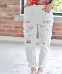 JOURNAL STANDARD | 【MOTHER/マザー】THE LOOSEY:ダメージデニム(ホワイト)# (デニムパンツ)