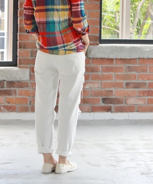 JOURNAL STANDARD（ジャーナルスタンダード）の「【MOTHER/マザー】THE LOOSEY:ダメージデニム(ホワイト)# （デニムパンツ・レディース・ホワイト・24/25/26）」の19枚目の写真