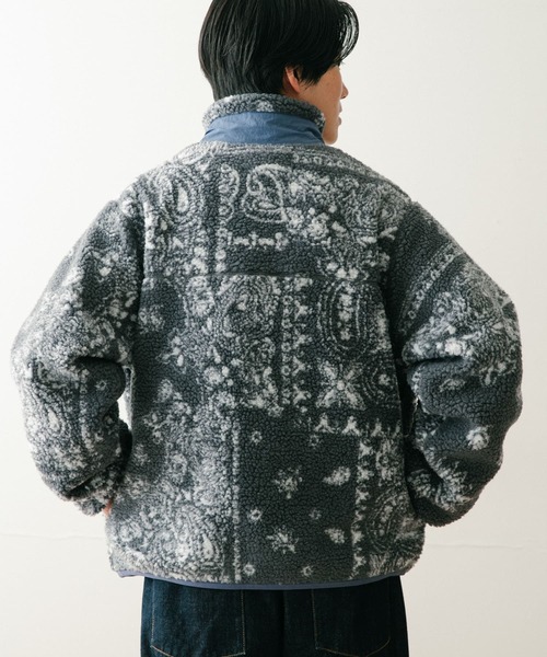 セール】バンダナ柄 ZIP UP ボアブルゾン（ブルゾン）｜ITEMS