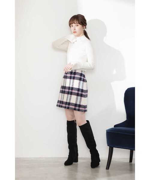 JILL STUART(ジルスチュアート)の「アメリアニット(ニット/セーター・レディース・ブラック/ホワイト/パープル/ピンク・FREE)」の6枚目の写真
