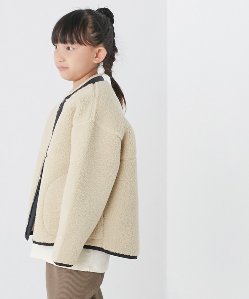 OMNES（オムネス）の「キッズボンディングボアジャケット（その他アウター・キッズ・ブラック/アイボリー/キャメル・80/140/100/120）」の14枚目の写真