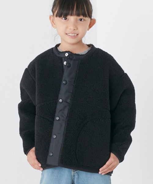 OMNES（オムネス）の「キッズボンディングボアジャケット（その他アウター・キッズ・ブラック/アイボリー/キャメル・80/140/100/120）」の16枚目の写真