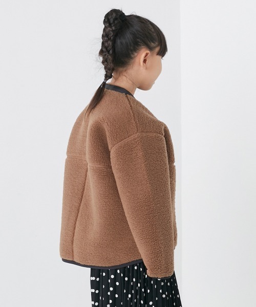 OMNES（オムネス）の「キッズボンディングボアジャケット（その他アウター・キッズ・ブラック/アイボリー/キャメル・80/140/100/120）」の11枚目の写真