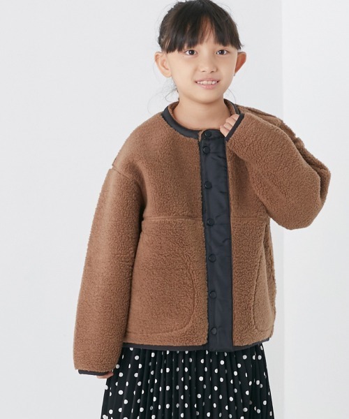 OMNES（オムネス）の「キッズボンディングボアジャケット（その他アウター・キッズ・ブラック/アイボリー/キャメル・80/140/100/120）」の17枚目の写真