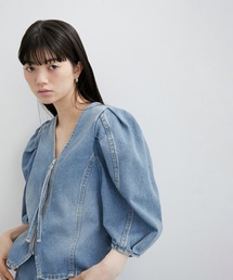 ADAM ET ROPE' | 【サステナブル】デニムブラウス(シャツ/ブラウス)