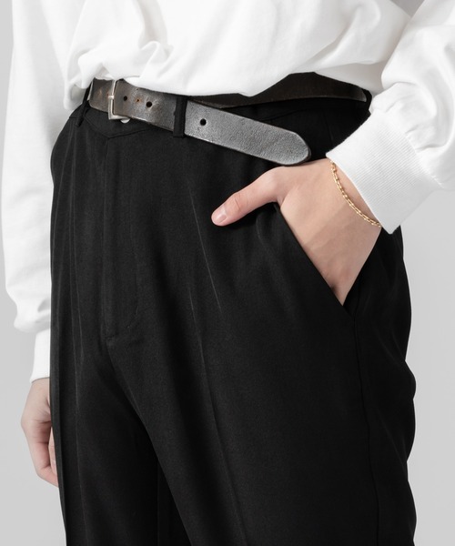 Adoon plain（アドーンプレーン）の「【Adoon plain】刺繍フレアパンツ（スラックス・メンズ・グレー/ブラック・SMALL/MEDIUM/LARGE）」の19枚目の写真