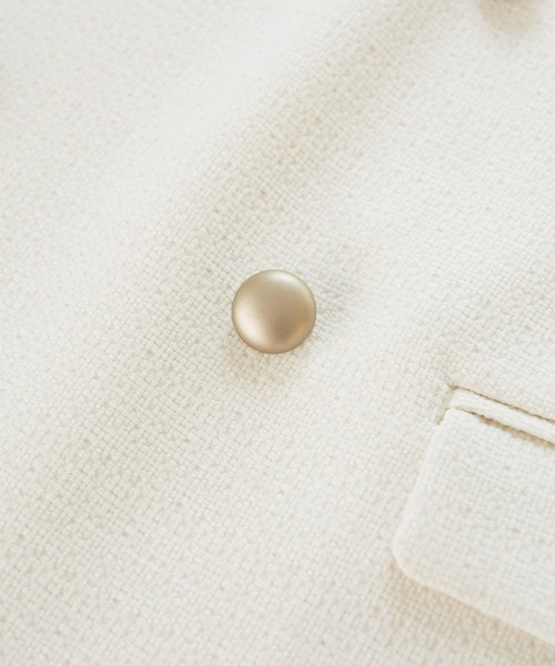 ROPE' PICNIC(ロペピクニック)の「セットアップ対応/ツイードライクVネック釦ベスト(ベスト・レディース・ネイビー/ホワイト系その他5・38)」の10枚目の写真