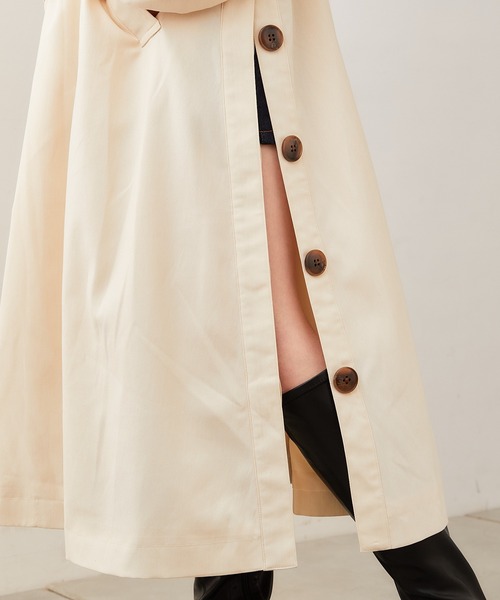 Chico（チコ）の「【REVIVAL/WEB限定】スタンドカラーサイドスリットトレンチコート（トレンチコート・レディース・ベージュ/アイボリー・FREE）」の21枚目の写真