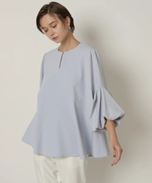 ⭐️限定セール⭐️CADUNE カデュネ フリルポンチョコート 38 ブルー