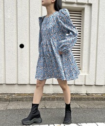 Jewelobe | ポップフラワーパワーショルダーミニワンピース(ワンピース)