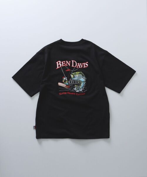 NAVAL（ナバル）の「【BEN DAVIS(ベンデイビス)】FISHING EMB TEE /  フィッシング 刺繍 胸ワンポイント Tシャツ（Tシャツ/カットソー・メンズ・ブラック/カーキ/ホワイト・MEDIUM/LARGE/X-LARGE）」の6枚目の写真