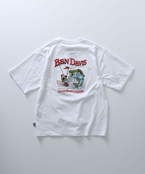NAVAL（ナバル）の「【BEN DAVIS(ベンデイビス)】FISHING EMB TEE /  フィッシング 刺繍 胸ワンポイント Tシャツ（Tシャツ/カットソー・メンズ・ブラック/カーキ/ホワイト・MEDIUM/LARGE/X-LARGE）」の10枚目の写真