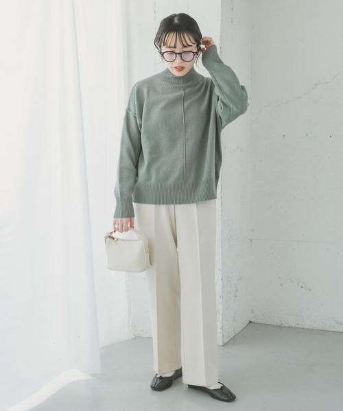 ITEMS URBANRESEARCH（アイテムズ アーバンリサーチ）の「ウォッシャブルストレートパンツ（スラックス・レディース・ブラック/ラベンダー/アイボリー・SMALL/MEDIUM）」の20枚目の写真