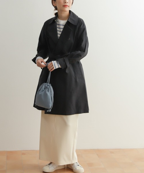 URBAN RESEARCH DOORS（アーバンリサーチドアーズ）の「トレンチコート（トレンチコート・レディース・ベージュ/ネイビー・SMALL/MEDIUM）」の22枚目の写真