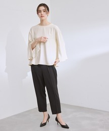 ROPE' | 【troisiemechaco(トロワズィエムチャコ)】パール付きフレアセットアップパンツ/セレモニー対応(つなぎ/オールインワン)