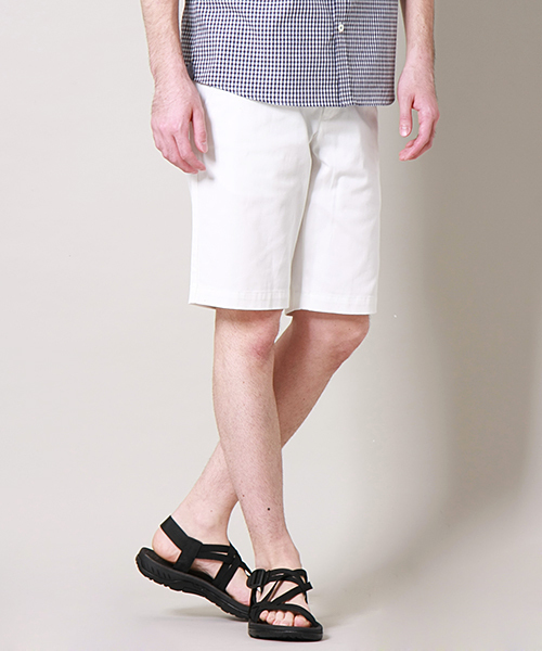 MEN'S MELROSE(メンズメルローズ)の「ストレッチツイル ベーシックショートパンツ(その他パンツ・メンズ・ホワイト/トップグレー/カーキ/その他7/その他4/その他5/その他6・SMALL/LARGE/MEDIUM/X-LARGE)」の2枚目の写真