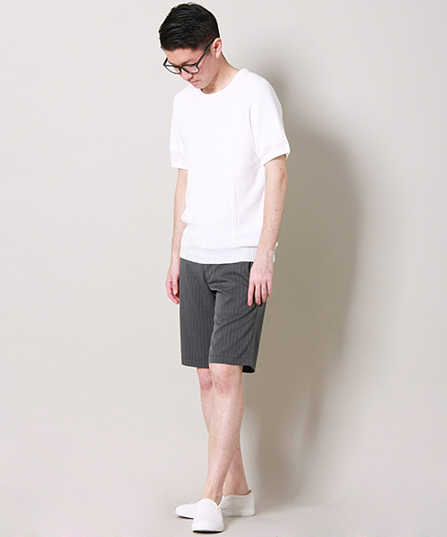 MEN'S MELROSE(メンズメルローズ)の「ストレッチツイル ベーシックショートパンツ(その他パンツ・メンズ・ホワイト/トップグレー/カーキ/その他7/その他4/その他5/その他6・SMALL/LARGE/MEDIUM/X-LARGE)」の9枚目の写真