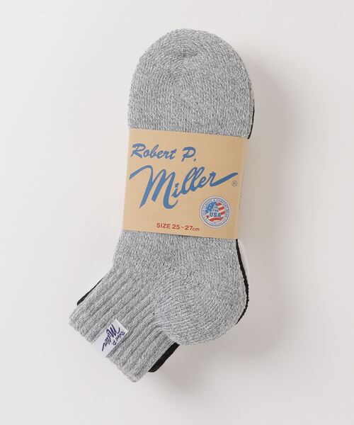 MILLER（ミラー）の「【Robert P. Miller】ロバート・ピー・ミラー 綿混クォーター丈ソックス 3Pセット 靴下 311C 338C（ソックス/靴下・メンズ・ホワイト/ブラック/グレー/その他/マルチ・FREE/S）」の4枚目の写真