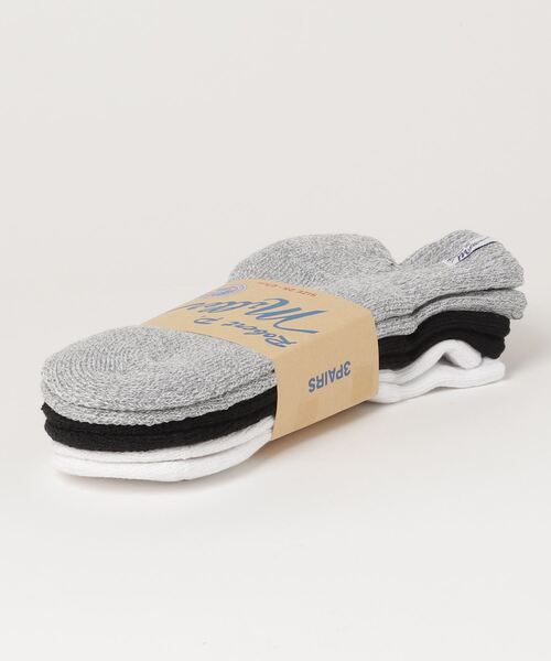 MILLER（ミラー）の「【Robert P. Miller】ロバート・ピー・ミラー 綿混クォーター丈ソックス 3Pセット 靴下 311C 338C（ソックス/靴下・メンズ・ホワイト/ブラック/グレー/その他/マルチ・FREE/S）」の6枚目の写真