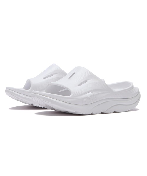HOKA(ホカ)の「ORA RECOVERY SLIDE 3 1135061-WWH(サンダル・メンズ・ホワイト・23.0cm/24.0cm/25.0cm/26.0cm/27.0cm/28.0cm/29.0cm/30.0cm)」の3枚目の写真