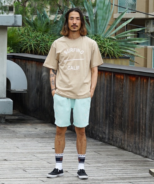 Ocean Pacific（オーシャンパシフィック）の「【OP:オーピー】プリントTシャツ（Tシャツ/カットソー・メンズ・チャコール/ベージュ/ホワイト・X-LARGE/LARGE/MEDIUM）」の5枚目の写真