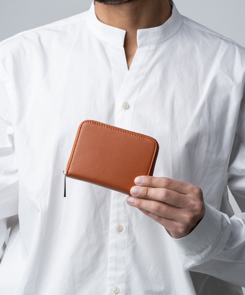 MURA（ムラ）の「リサイクルPU(合成皮革) スキミング防止 コンパクトミニ財布（財布・メンズ・ブラウン/グリーン/ネイビー/ブラック・FREE）」の5枚目の写真