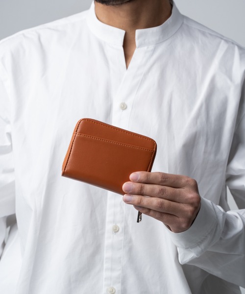 MURA（ムラ）の「リサイクルPU(合成皮革) スキミング防止 コンパクトミニ財布（財布・メンズ・ブラウン/グリーン/ネイビー/ブラック・FREE）」の6枚目の写真