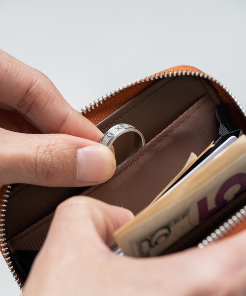 MURA（ムラ）の「リサイクルPU(合成皮革) スキミング防止 コンパクトミニ財布（財布・メンズ・ブラウン/グリーン/ネイビー/ブラック・FREE）」の19枚目の写真