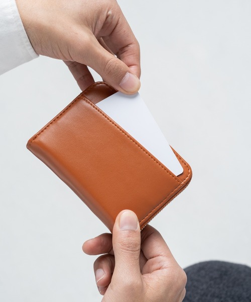 MURA（ムラ）の「リサイクルPU(合成皮革) スキミング防止 コンパクトミニ財布（財布・メンズ・ブラウン/グリーン/ネイビー/ブラック・FREE）」の20枚目の写真